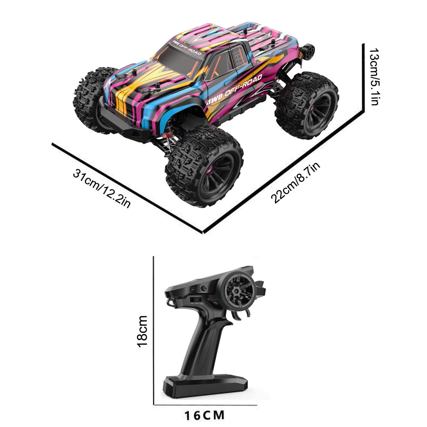 mjx-16209-xe-dua-dia-hinh-dieu-khien-tu-xa-hyper-go-rc-car (1) MJX RC Hyper Go 16209 Truck 1/16 45km/h